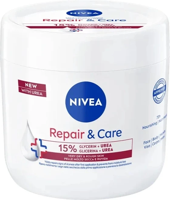 Krem trupi Nivea Repair & Care me Urea për femra 400ml