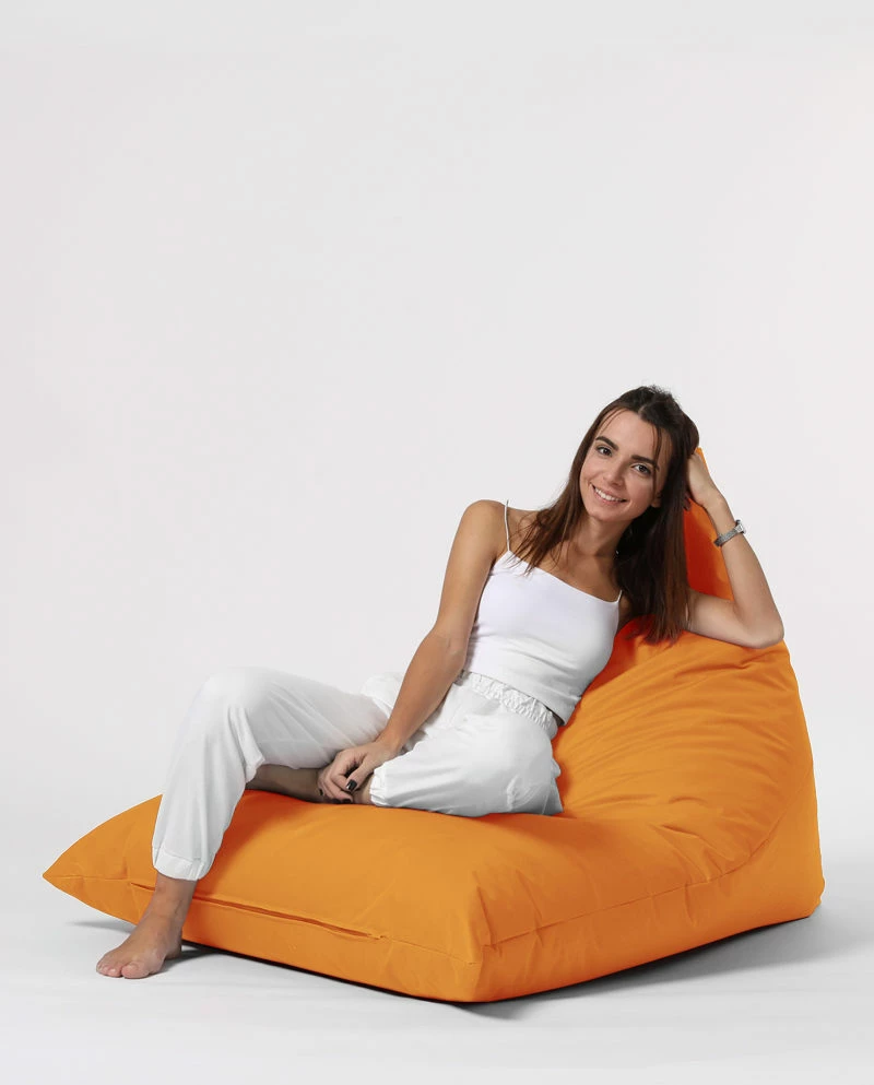 Puf kopshti, ngjyrë portokalli, Pyramid Big Bed, Atelier del Sofa