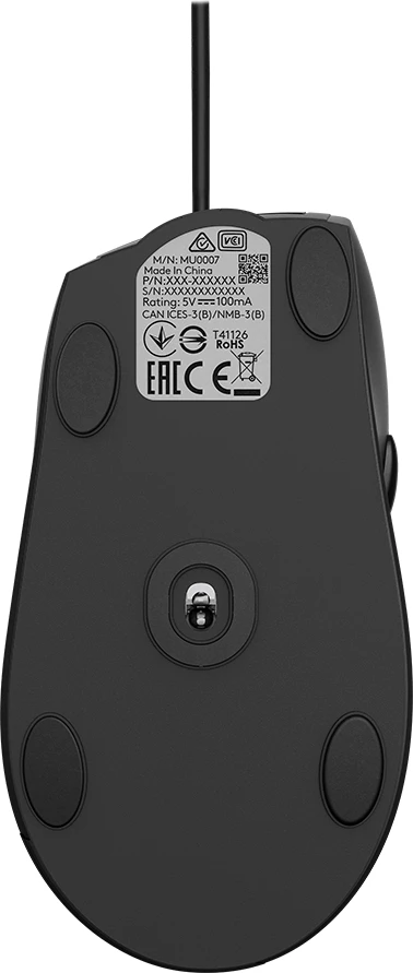 Maus Logitech M500s me kabëll USB 4000 DPI, zi