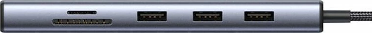 Hub USB-C Ugreen CM498 10n1, 3x USB-A 3.0, HDMI 4K@30Hz, VGA 1080p@60Hz, RJ45 Gigabit, SD/TF, AUX 3.5mm, USB-C PD 100W, gri