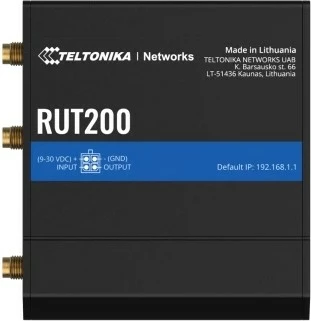 Router celular Teltonika RUT200, 4G LTE, Wi-Fi, 2 porta Ethernet, e zezë