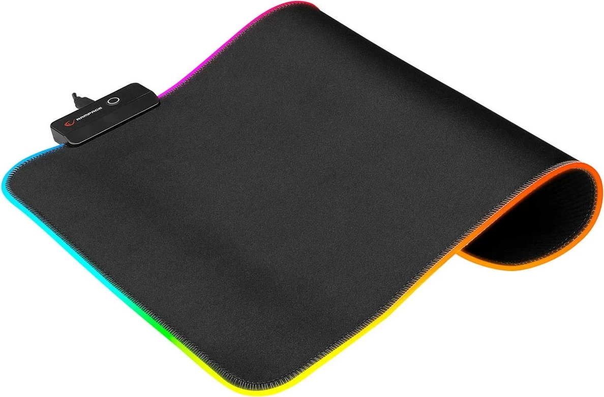 Mauspad Rampage MP-21 25x33cm RGB e zezë