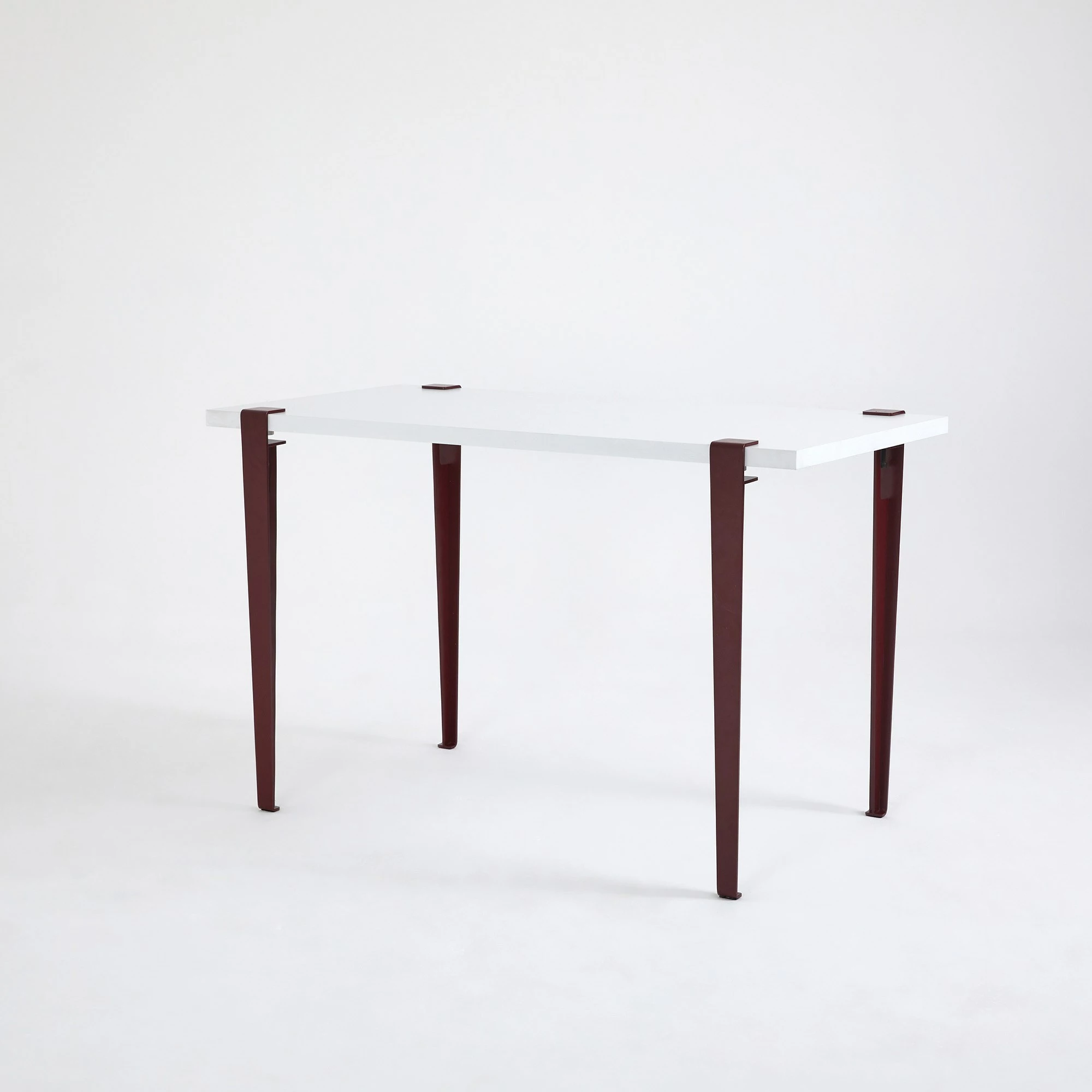 Tavolinë studimi Skye Decor, Eridanos, e bardhë-burgundy