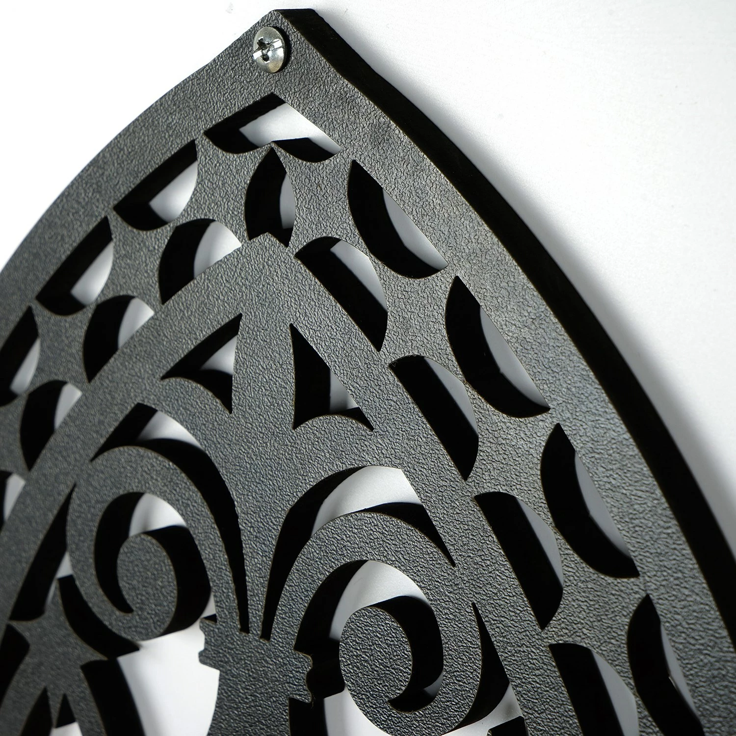 Aksesor dekorativ prej druri për mur, Wallity, CRY021, set prej 3 copash, ngjyrë e zezë