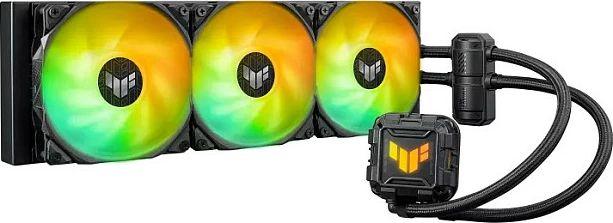 Kasë ftohëse me lëng ASUS TUF Gaming LC 360 II ARGB, 3 ventilatorë, ARGB, e zezë