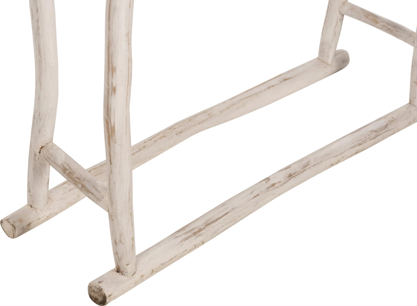 Varëse për peshqirë, degë tik, ngjyrë patina e bardhë, FH7908, 90x28x77-91H cm