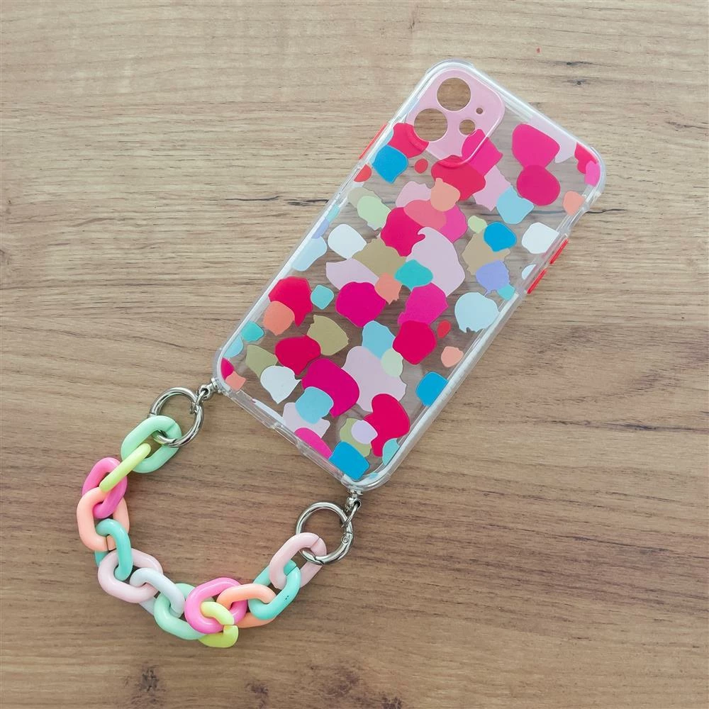 Mbështjellës Hurtel Color Chain Case për Samsung Galaxy A32 4G, gel elastik, me zinxhir, shumëngjyrësh