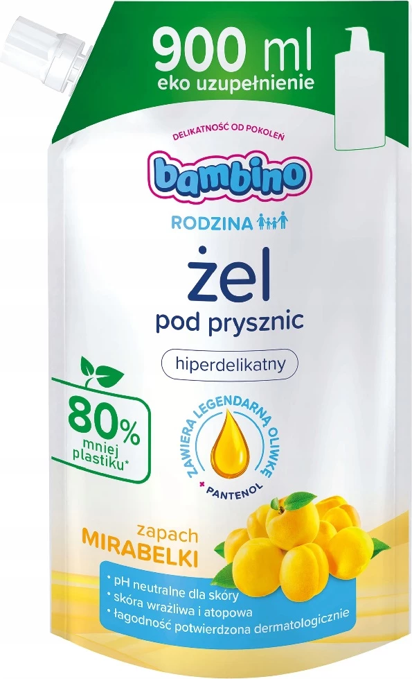 Xhel dushi Bambino Super Gentle Family Mirabelle Refill 900ml