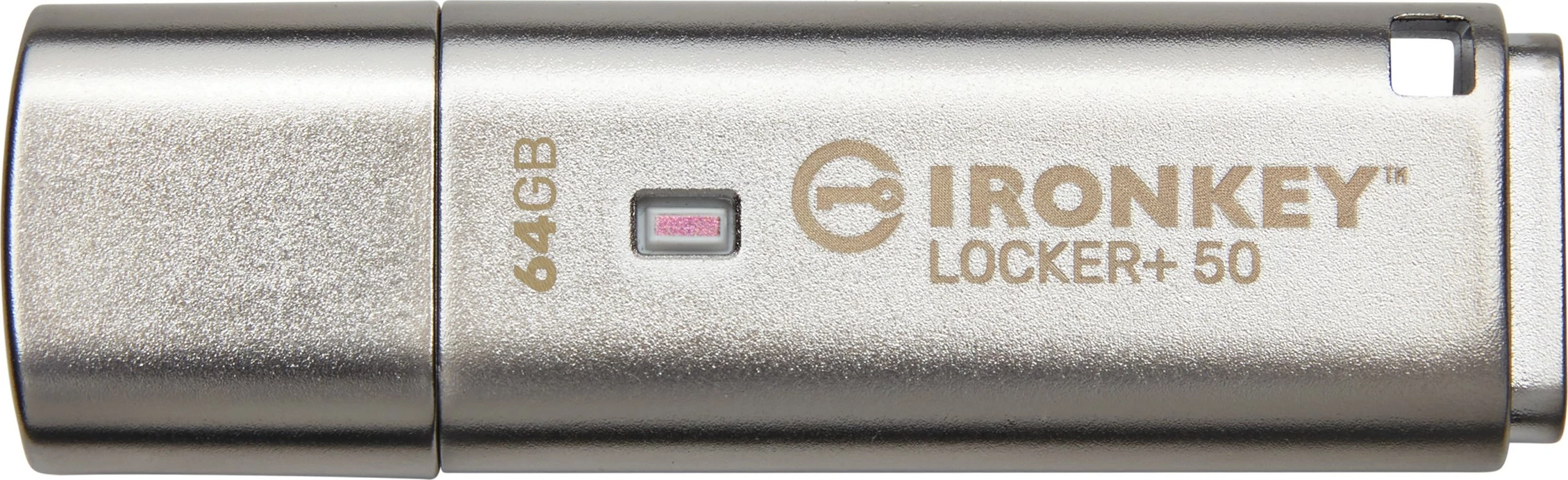 USB flash Kingston IronKey Locker+ 50 64GB, USB 3.2, encryption, hiri