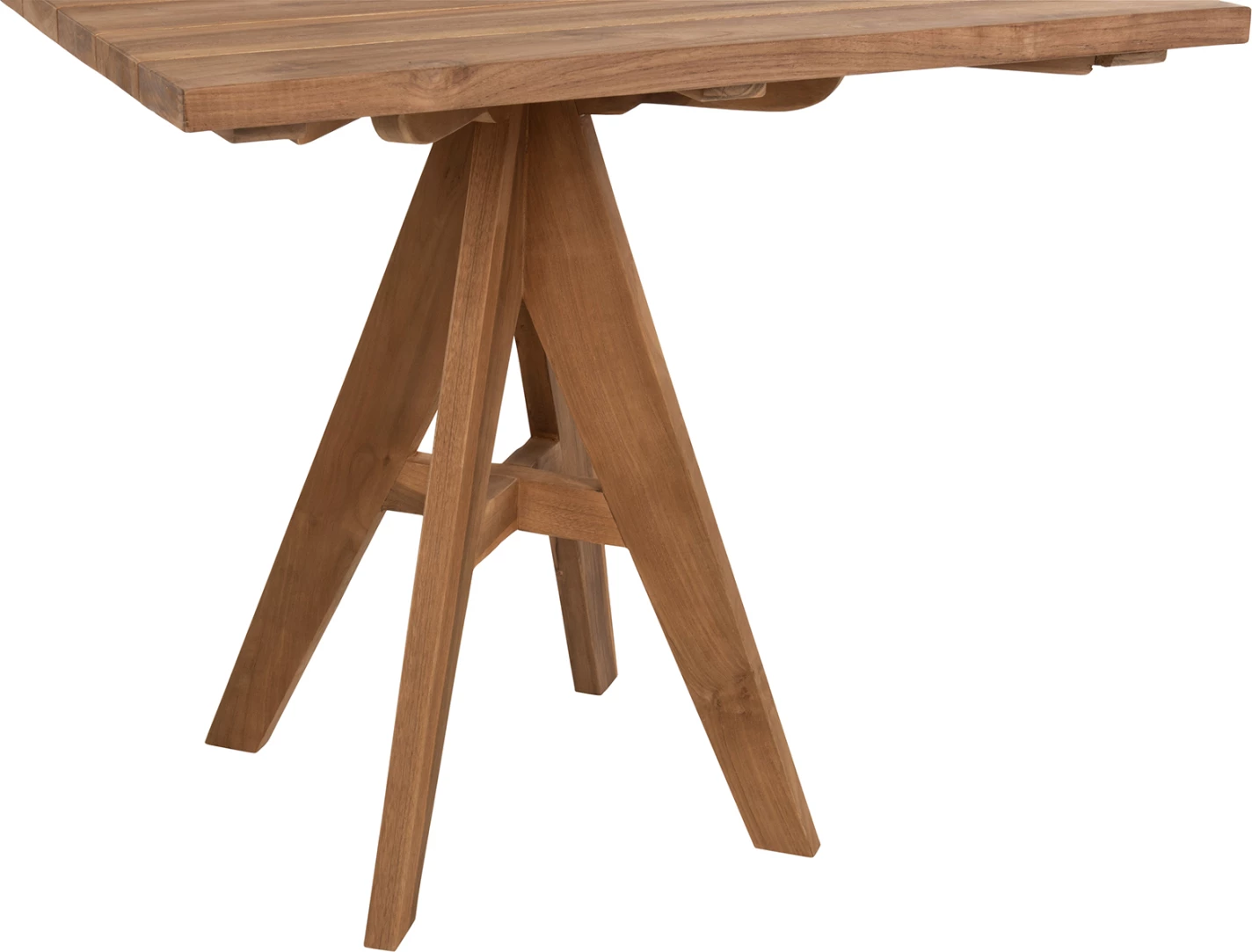 Tavolinë me karrige për terasë LEO FH9622, dru tik, 80x80x75H cm