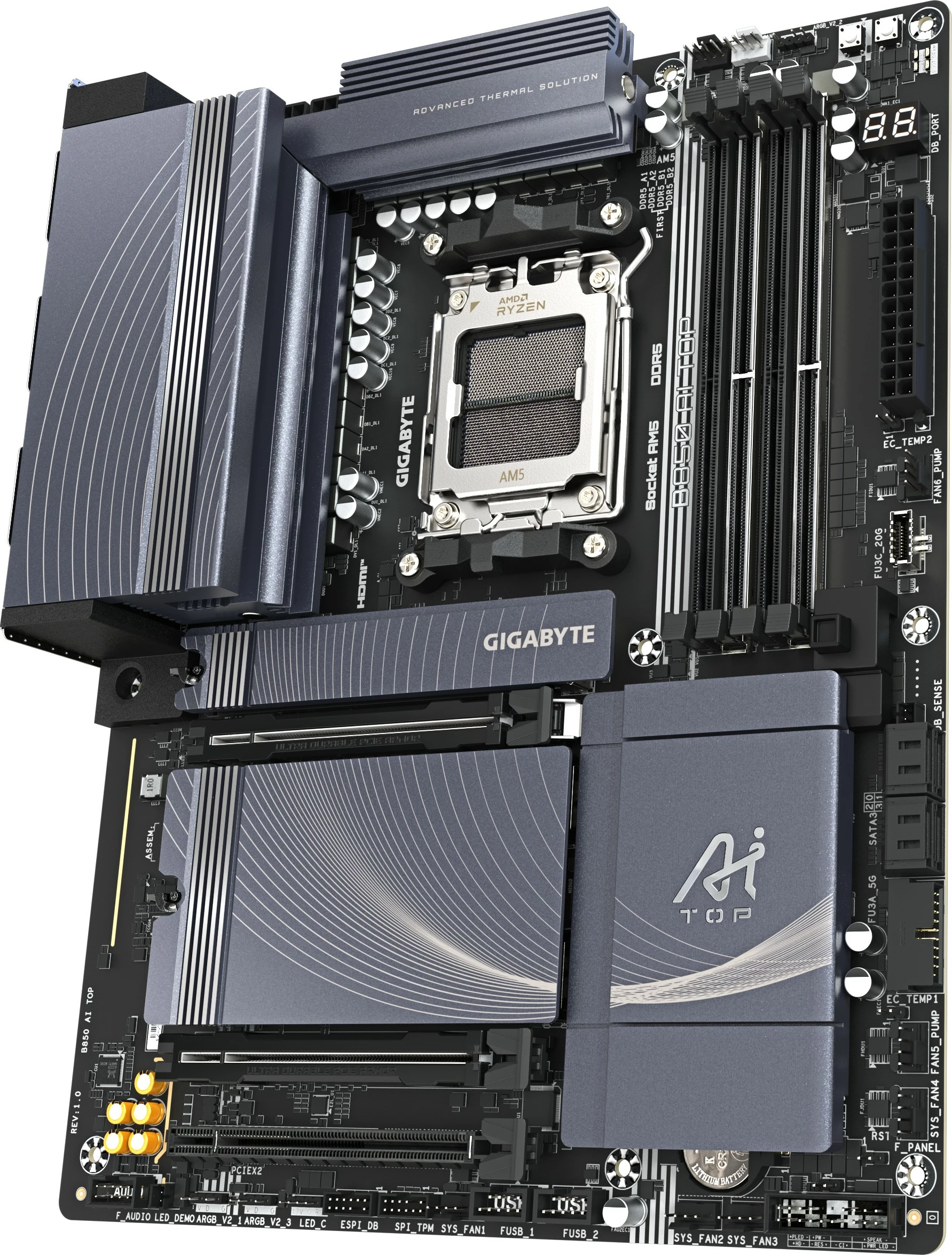 Pllakë amë Gigabyte B850 AI TOP, AM5