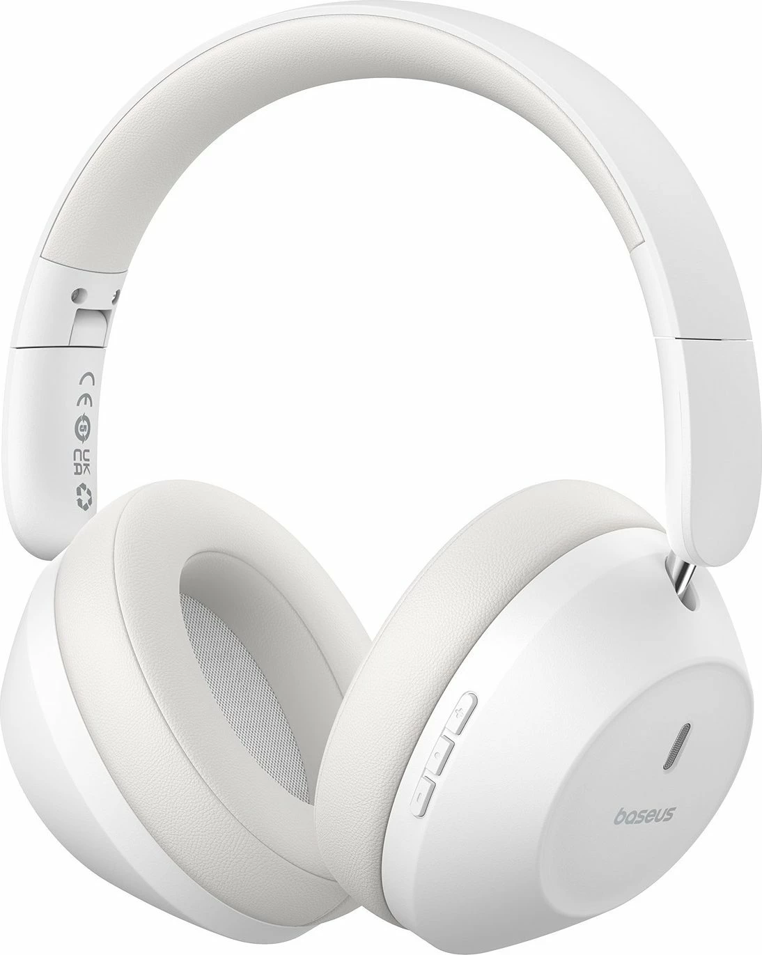 Kufje Baseus Boss 30 Max, Bluetooth 5.3, ANC/ENC, 50h, USB-C, e bardhë