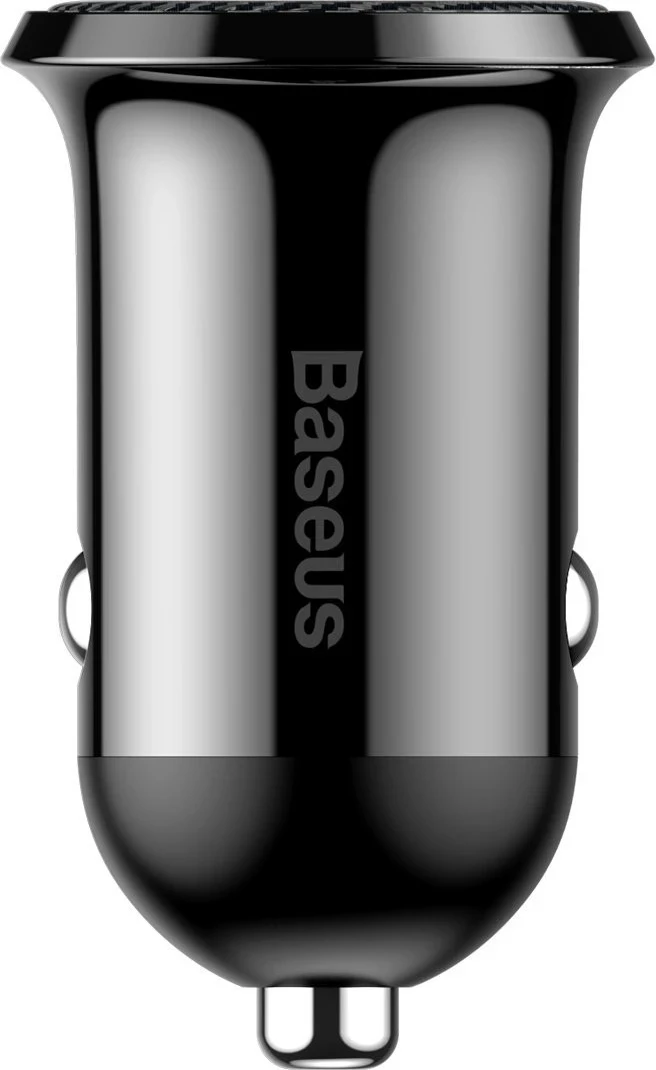 Mbushës për veturë Baseus Grain Pro me 2x USB, ngjyrë e zezë