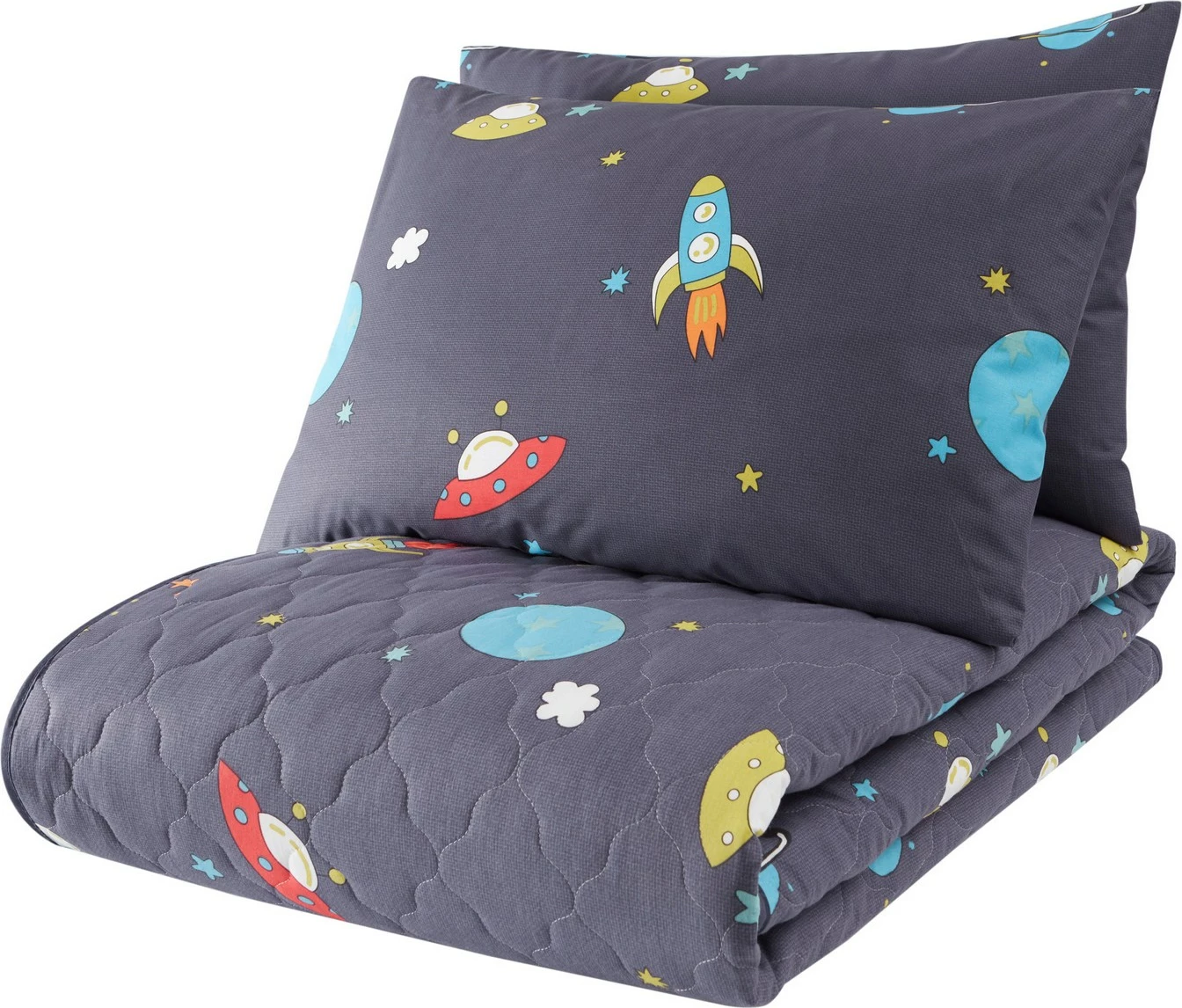 Jorgan i madh i qepur, ngjyrë kaltër e errët, L'Essentiel Linge de Maison, Uzay