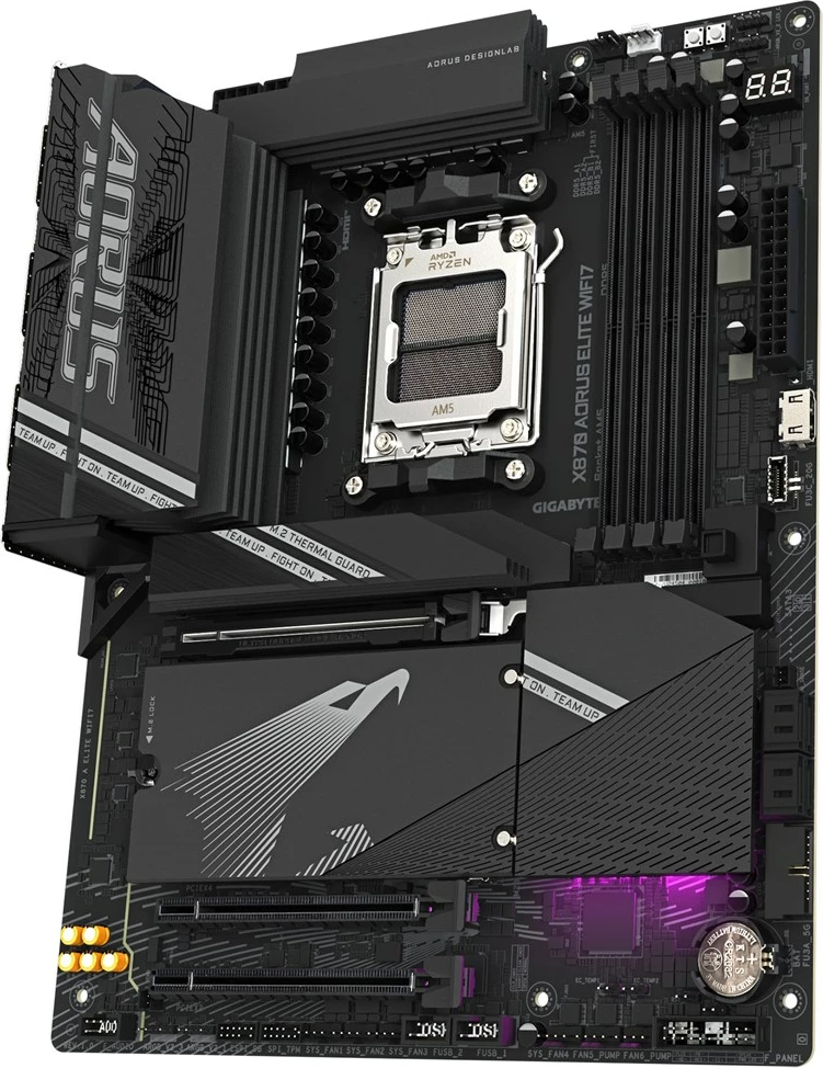 Pllakë amë Gigabyte X870 AORUS ELITE WIFI7, Socket AM5, e zezë
