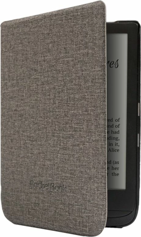Këllëf PocketBook Shell Case 632 Touch (WPUC-627-S-GY) 6" eko-lëkurë, gri