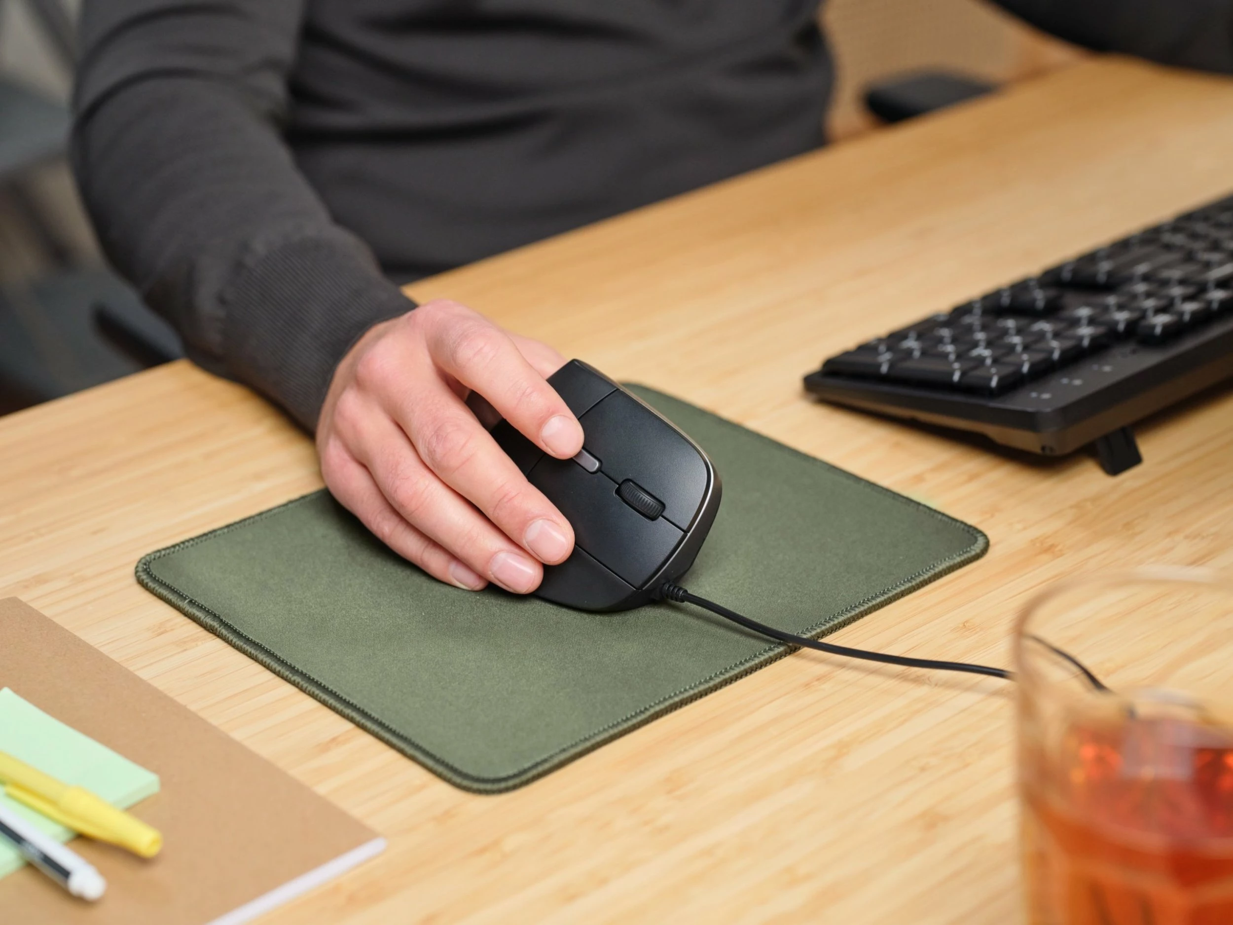 Maus ergonomik vertikal Trust Bayo II 25144 2400 DPI USB i zi