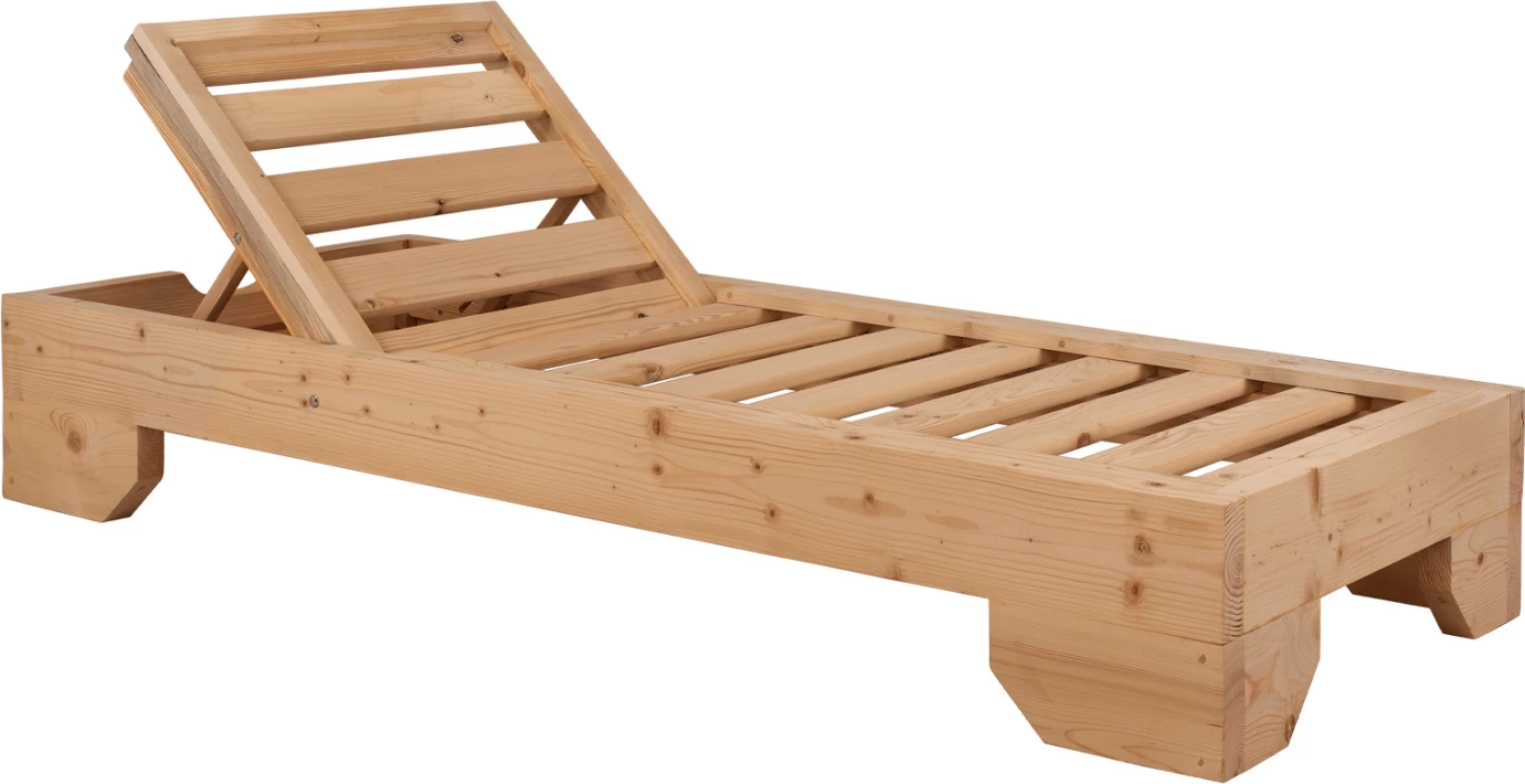 Shezllon druri i rëndë, Maqedonia, FH5646.03, Impregnim natyral, 204x77.5x29 cm