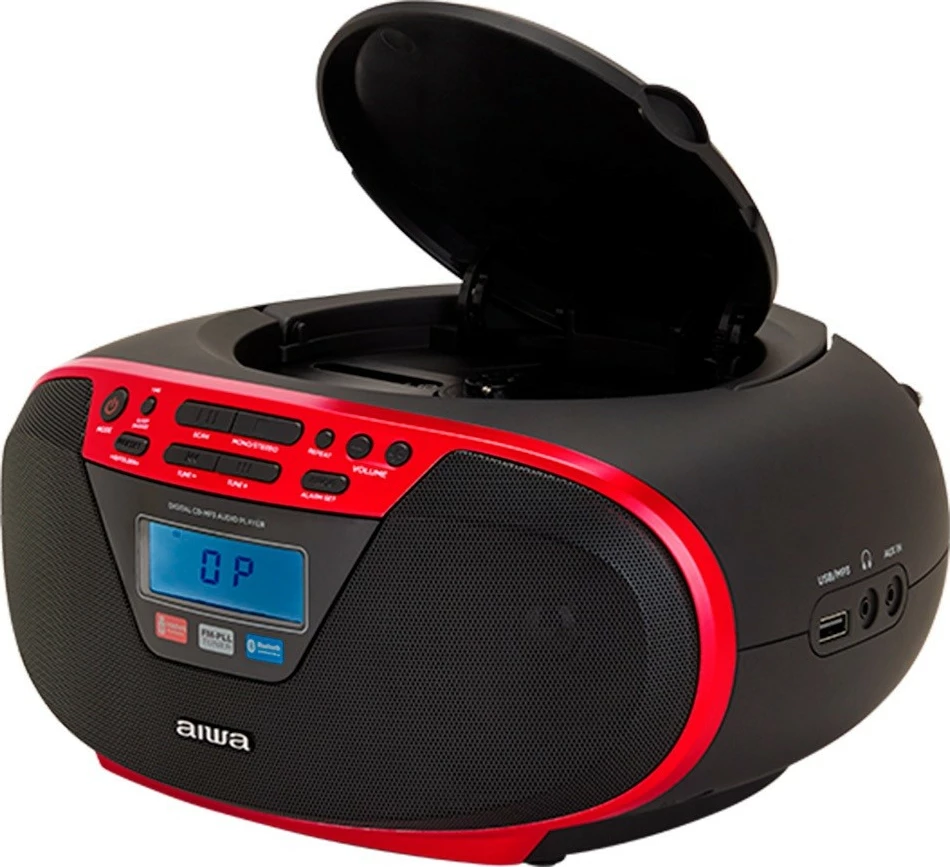 Boombox AIWA BBTU-400RD, CD/MP3, Bluetooth, USB, FM, i zi/kuq