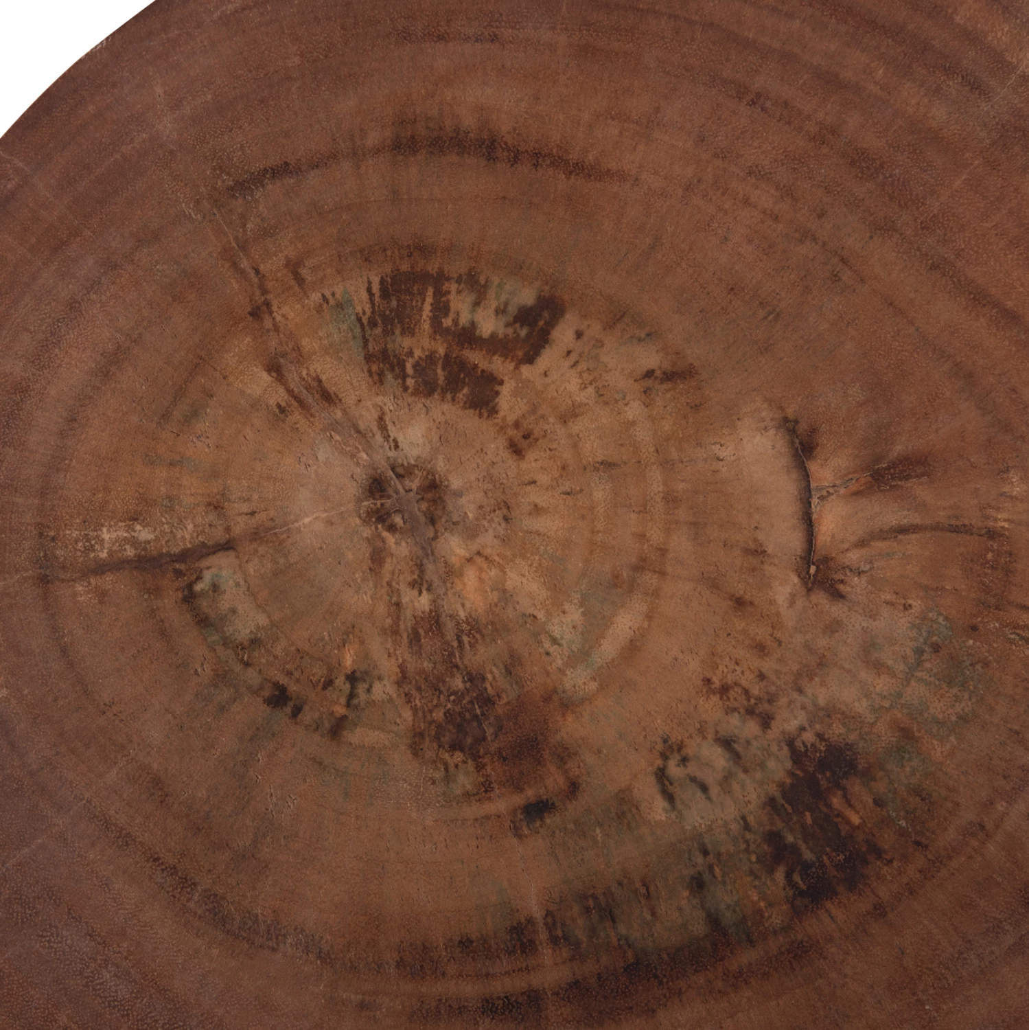 Tavolinë anësore ose stol cilindrik, dru suar natyral, FEBRY FH9908, 39.5x45.5cm