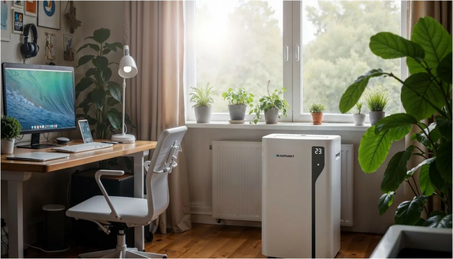 Kondicioner dyshemeje Blaupunkt ACP414H, 14000 BTU, Wi-Fi, i bardhë