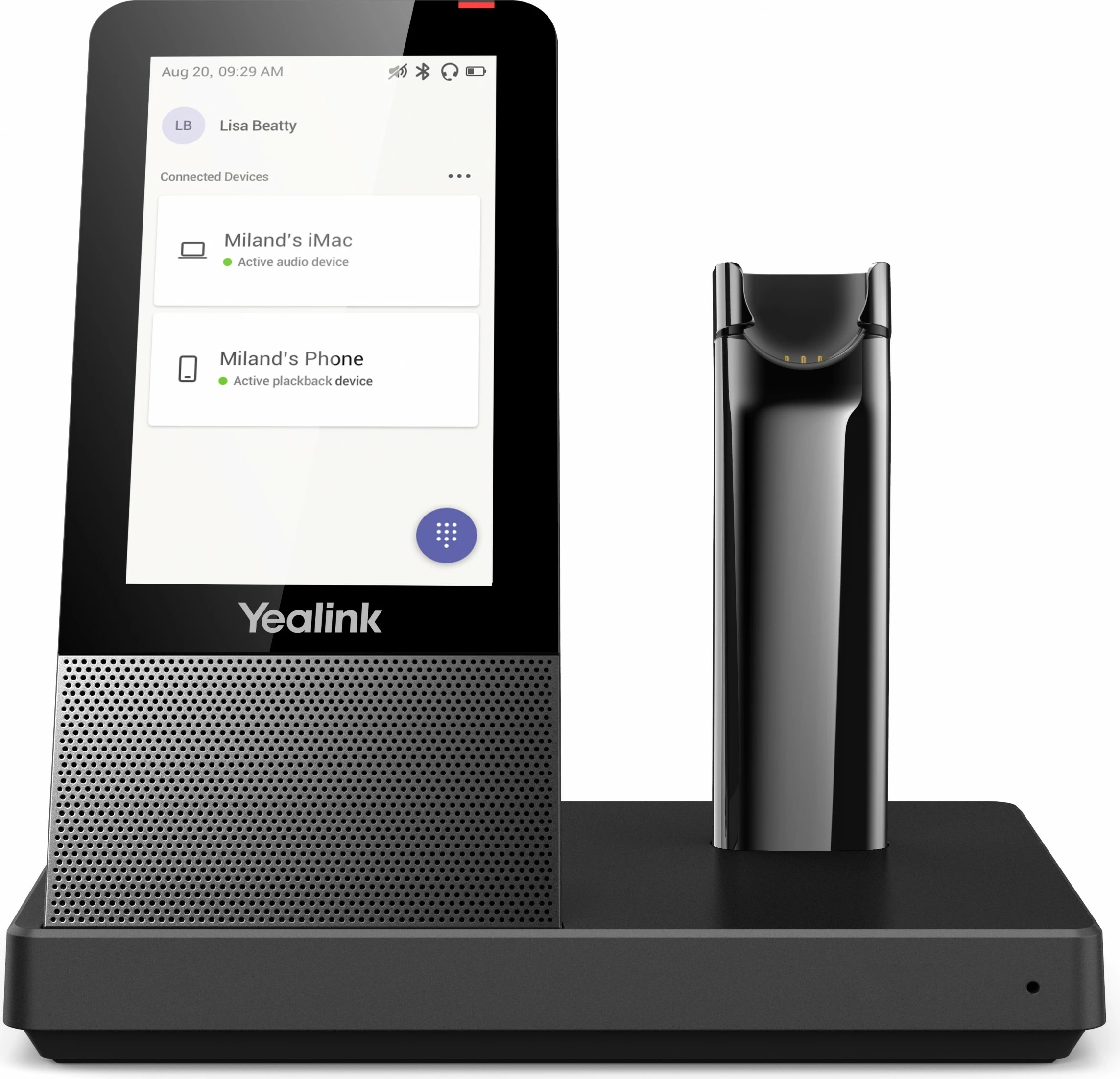 Stacion bazë Yealink WHB670, 344 g, e zezë