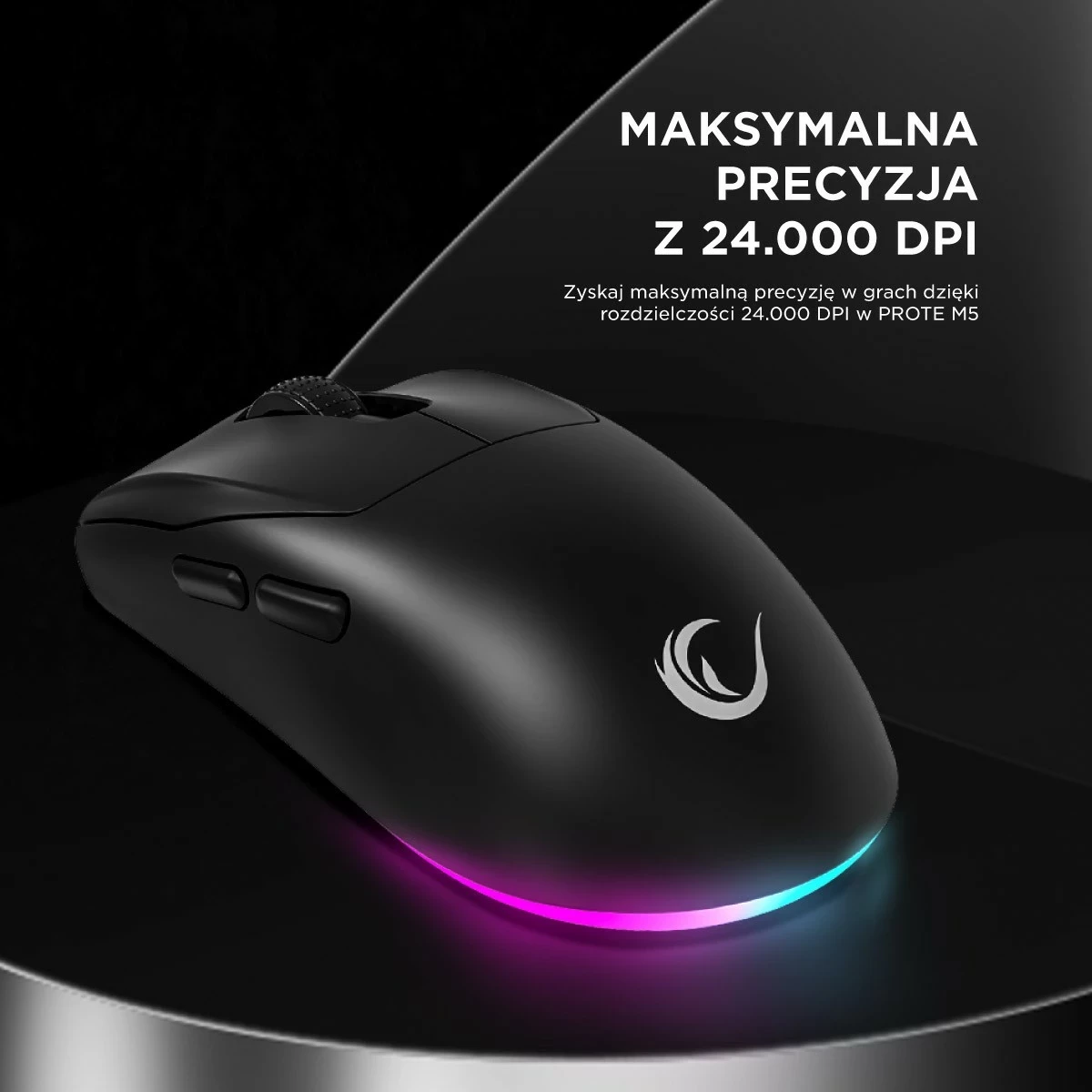 Maus Rampage Prote M5, 24000 DPI, RGB LED, 1kHz, i zi