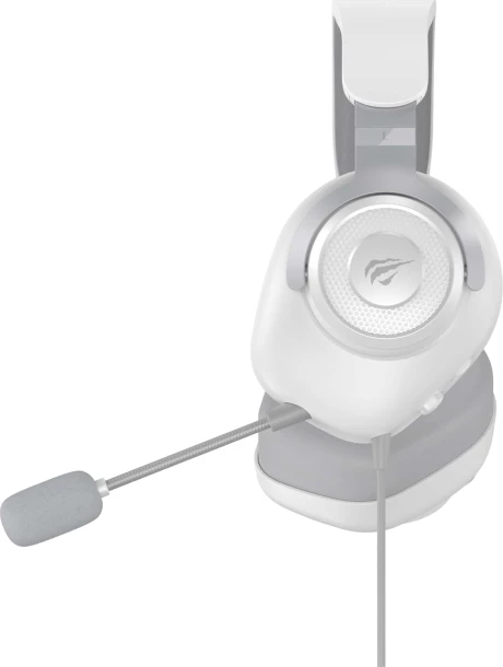 Kufje gaming HAVIT HV-H2230U, USB 7.1, 50 mm, me mikrofon, kabllo 1.8 m, të bardha
