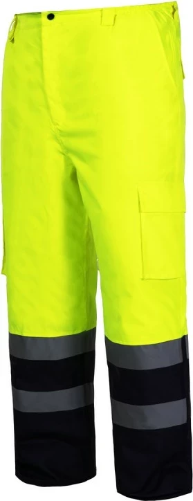 Pantallona pune high visibility LAHTI PRO L4100205, 2XL, me astar, të verdha