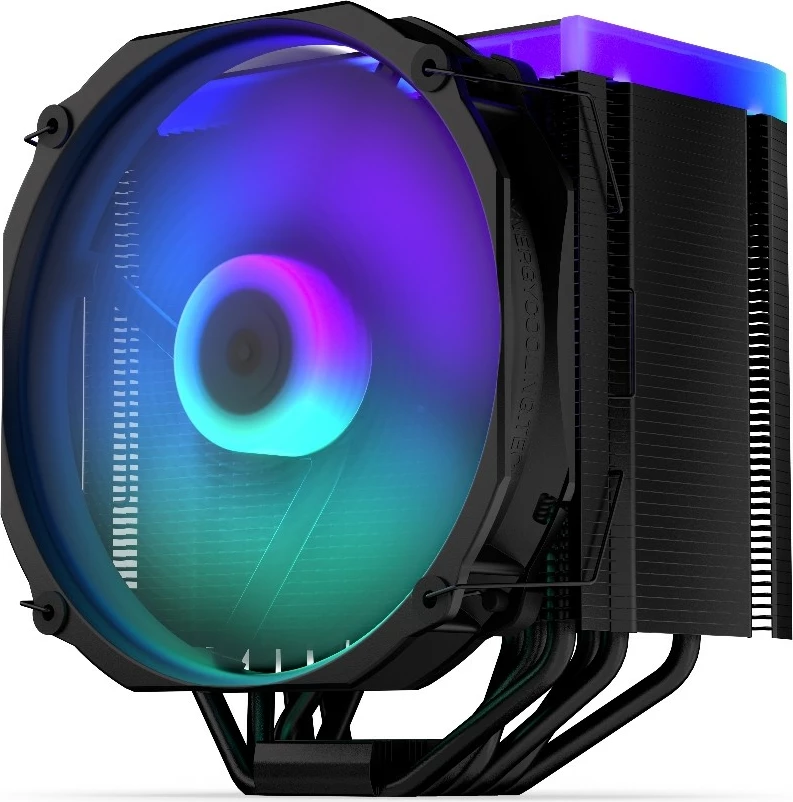 Ftohës CPU Endorfy Fortis 5 Black ARGB EY3A014, me ndriçim ARGB, i zi