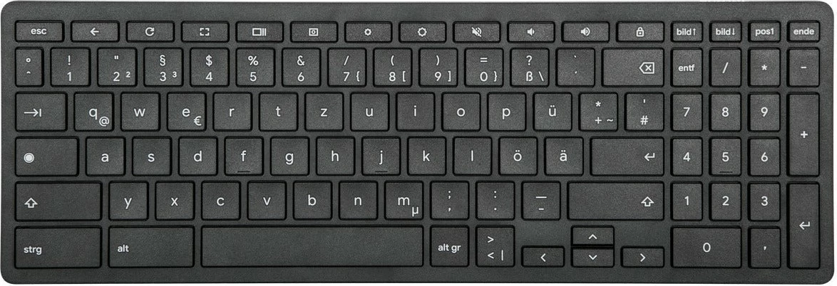 Tastierë Targus Works with Chromebook, Bluetooth, Full-size, QWERTZ, gjermanisht, e zezë