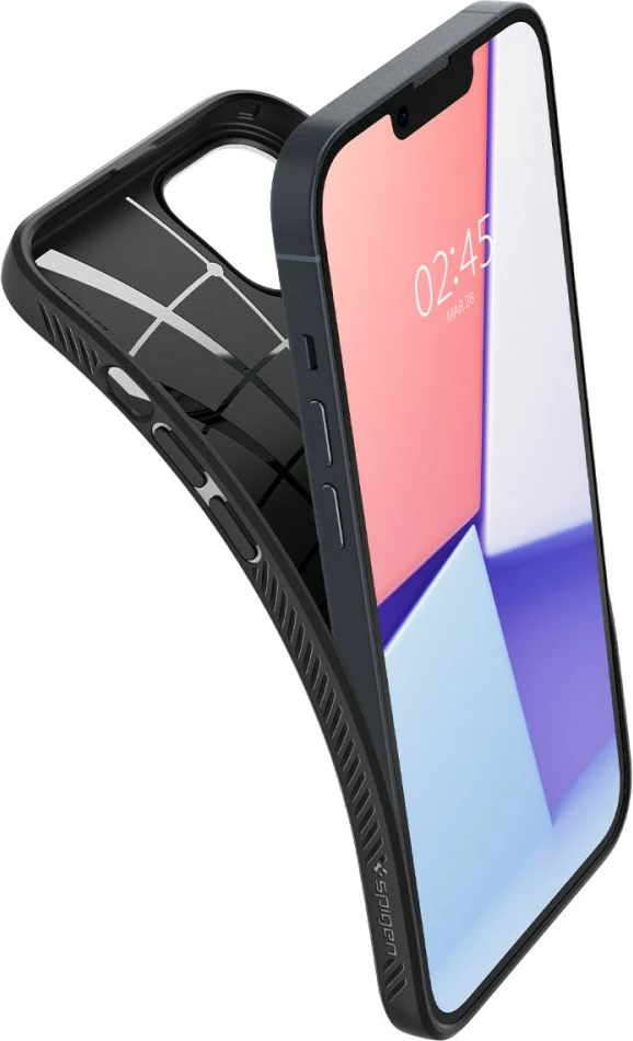 Mbështjellës Spigen Liquid Air për iPhone 14, Matte Black