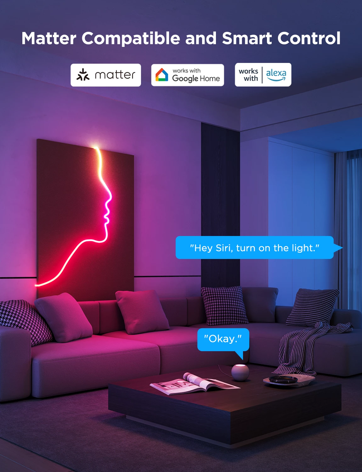 Shirit LED neon Govee H61D5 5 m RGBIC me Bluetooth