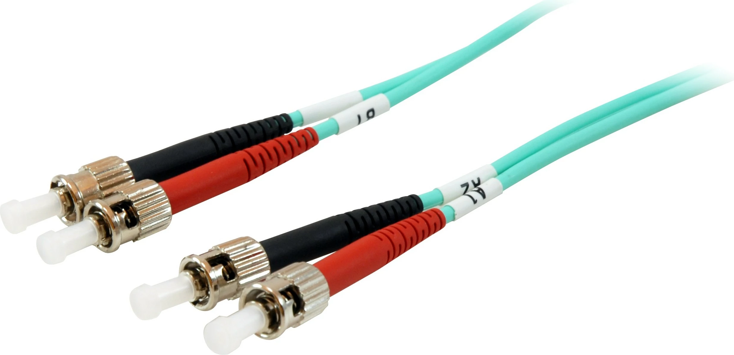 Kabllo optike Equip OM3 ST/ST 5m, turquoise