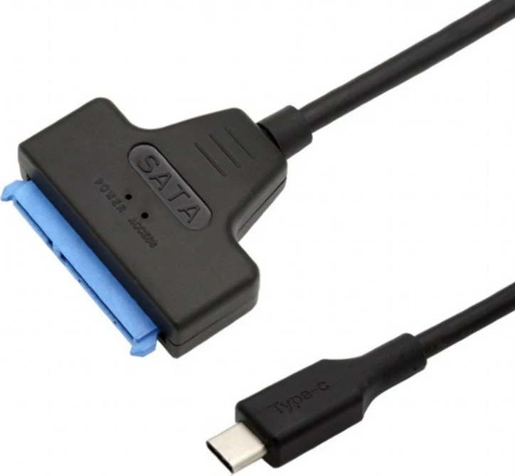 Adapter Gembird AUS3-03 USB Type-C në SATA 2.5 inç, i zi