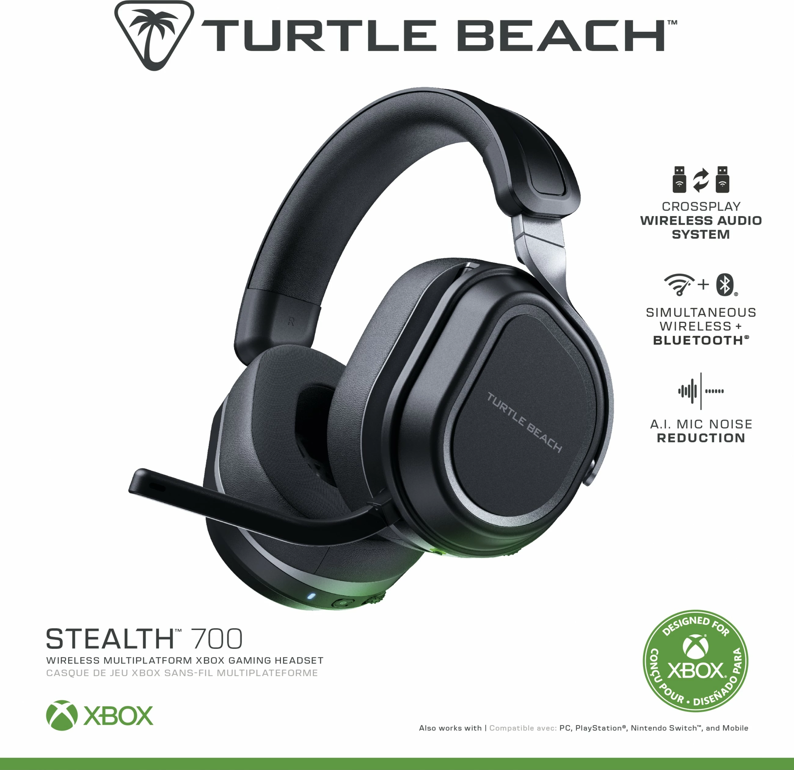 Kufje Turtle Beach Stealth 700 GEN 3 për Xbox, e zezë