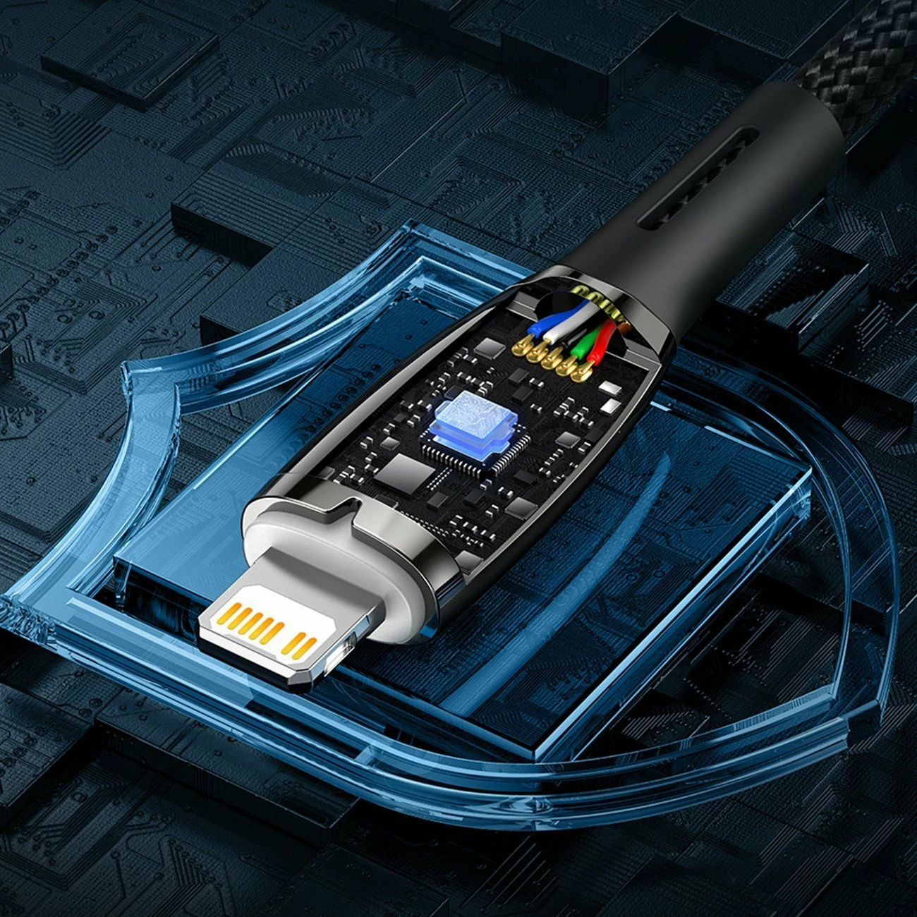 Kabllo USB-C në USB-C Baseus Glimmer Series CADH000701 1m PD 100W, e zezë