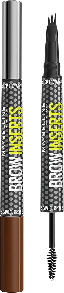 Laps për vetulla me xhel fiksues Maybelline Brow Insert për femra 04 Medium Brown, 1 copë