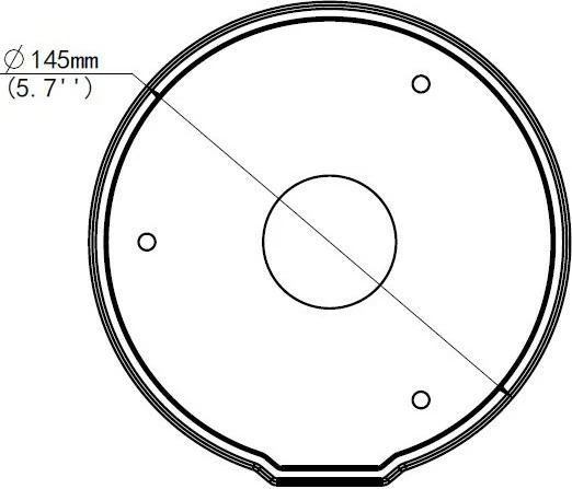 Montim ALLNET MiniDome për ALL-CAM2495-LVEFN, bardhë