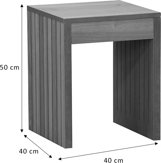 Tavolinë anësore Focused MDF natyrale 40x40x50cm