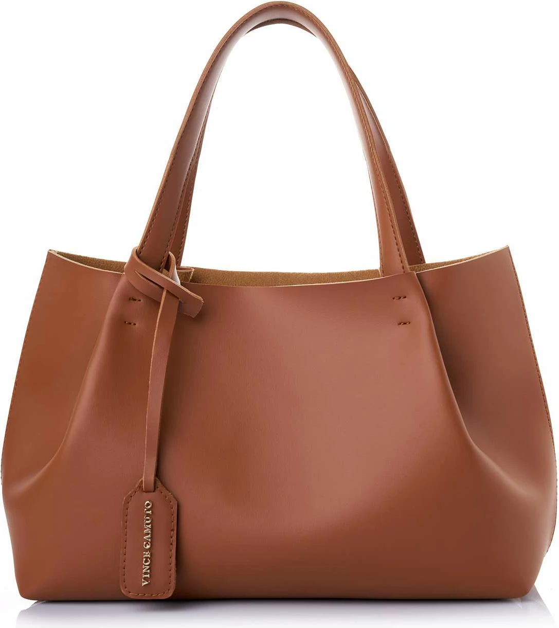 Çantë tote Vince Camuto, Monza, ngjyrë kafe e hapur (tan)