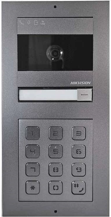 Videofon Hikvision DS-KIS704EY-ACW2, 2 MP, IP65, i bardhë