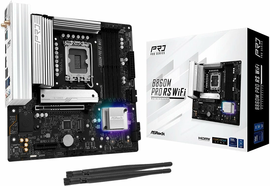 Pllakë amë ASRock B860M Pro RS WiFi Micro ATX DDR5