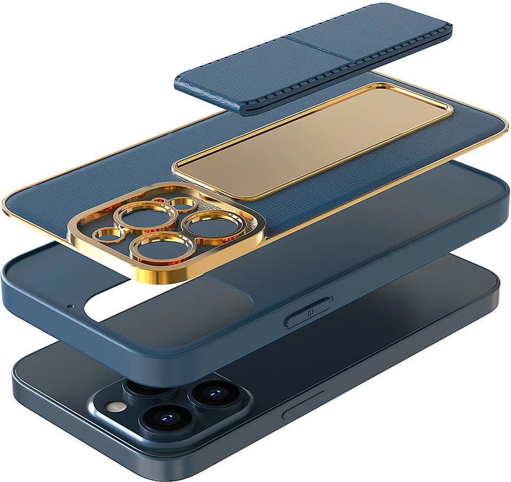 Mbështjellës Hurtel Kickstand Case për Samsung Galaxy A12 5G, silikon, me mbajtëse, zi