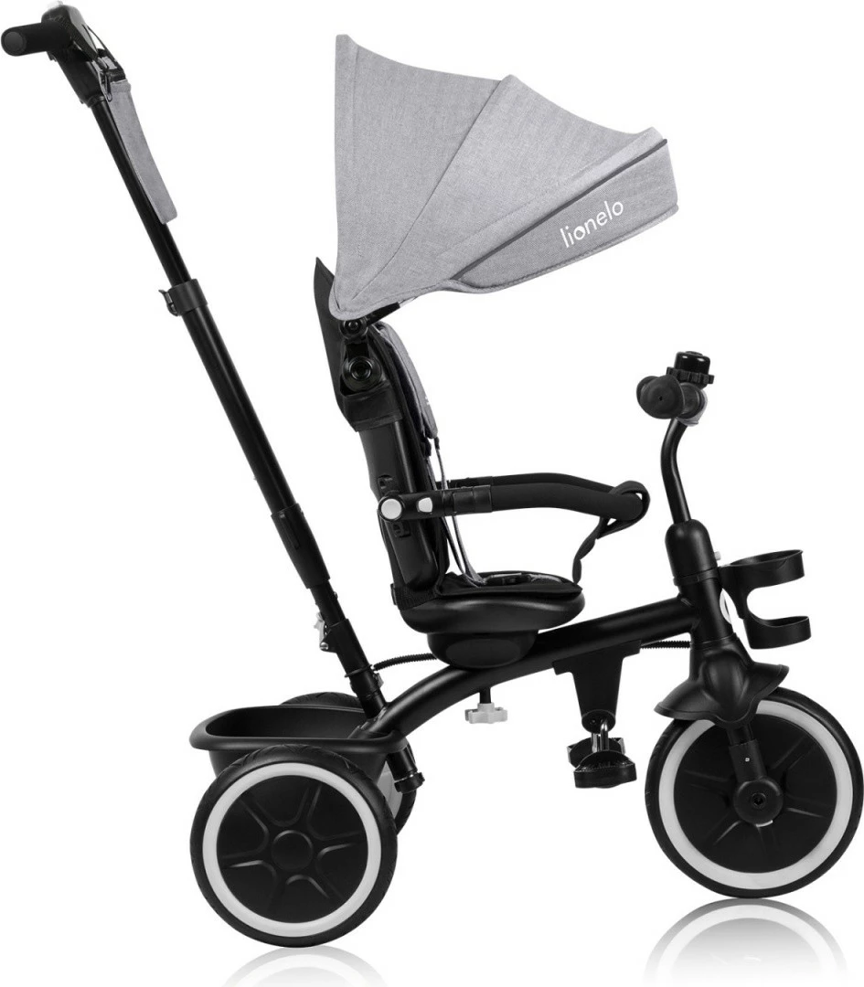 Tricikël Lionelo Berry Grey Stone për fëmijë, Gri