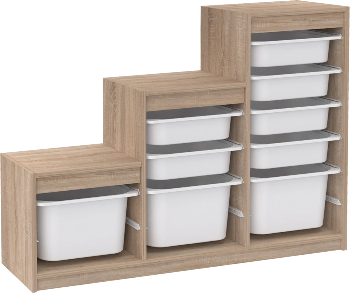 Komodë me sirtarë Sani FH18206.03, e kaftë, 132.3x29.6x93H cm