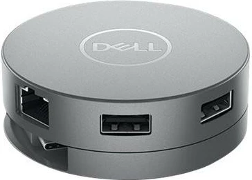 Stacion docking USB-C 7-në-1, Dell, DA310 470-AEUP, 90W PD, 4K 60Hz, argjendtë