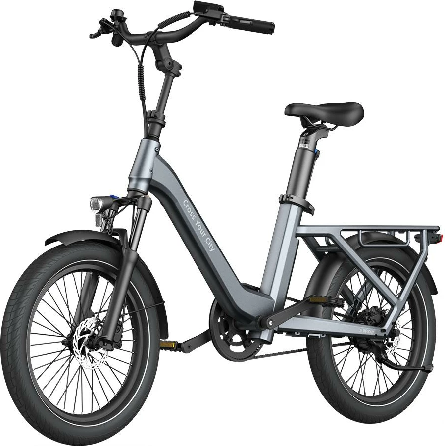 Bicikletë elektrike urbane cargo A DECE OASIS (ADO) Air ONE Pro, 250W, 370Wh, rrota 20×2.4", gri