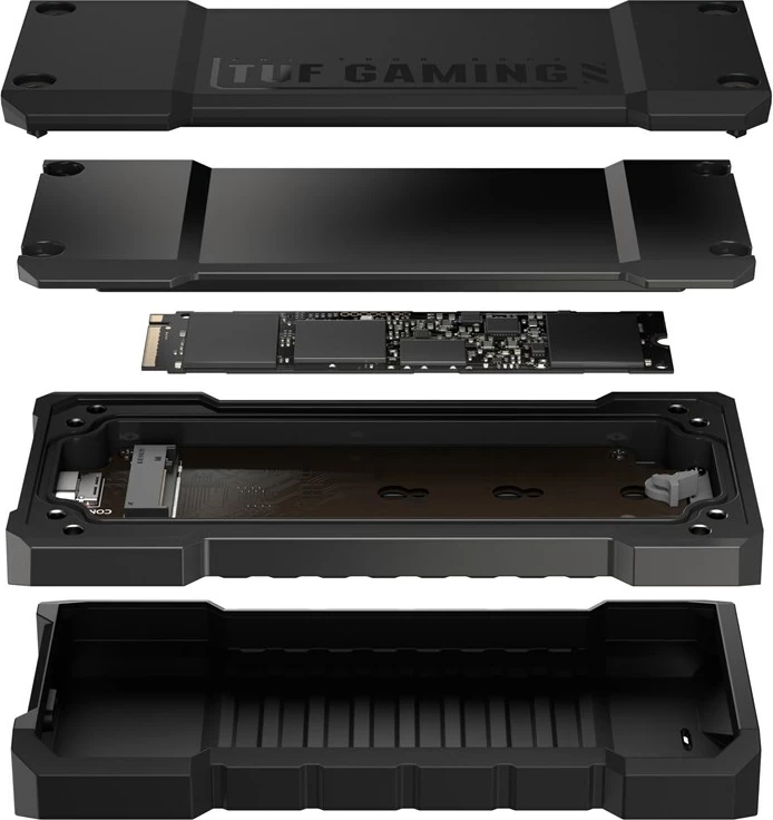 Kasë SSD ASUS TUF Gaming A2, M.2, 4 TB, Alumini, E zezë