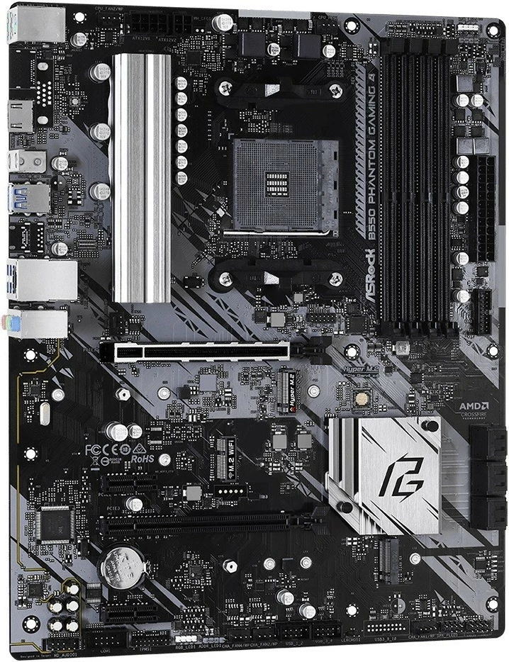 Pllakë amë ASRock B550 Phantom Gaming 4, Socket AM4, ATX, e zezë